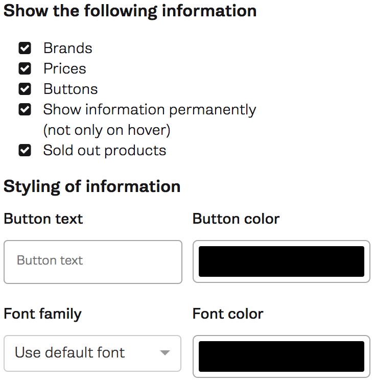 Creator Options